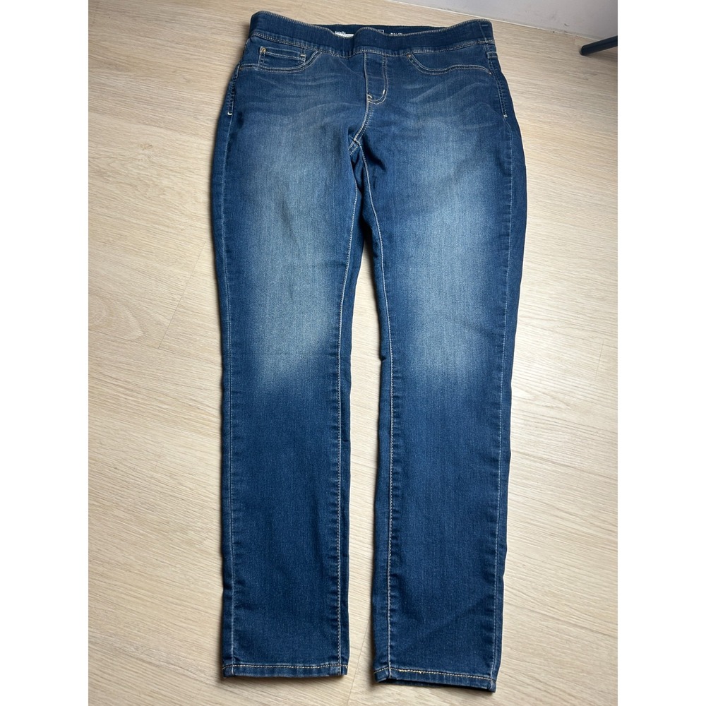 Signature Levi Strauss Womens 14L 32x34 Totally Shaping Pull On Skinny Jeans 14